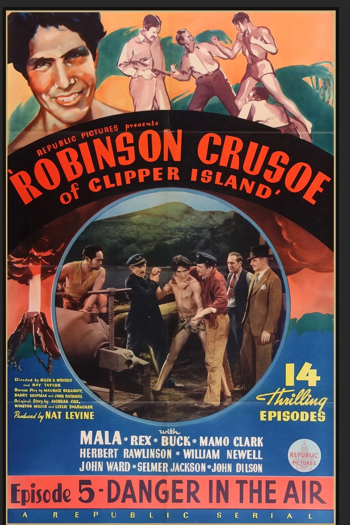 Robinson Crusoe of Clipper Island (1936) Film/Movie Premium Waterproof & Tear Resistant Posters