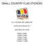 SCF03 Belgium Small Country Flag Sticker 125mm x 119mm
