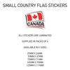 SCF04 Canada Small Country Flag Sticker 125mm x 119mm