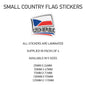 SCF06 Czech Republic Small Country Flag Sticker 50mm x 47mm