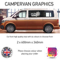 SCG13 Adventure Awaits Compass Graphics stickers fits all Motorhome and Campervans