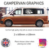 SCG21-SCG30 Adventure Awaits Graphics stickers fits all Motorhome And Campervans Various Designs Available