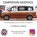 SCG29 Adventures Awaits Graphics stickers fits all Motorhome and Campervans
