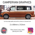 SCG32 Eat Sleep Adventure Repeat Graphics stickers fits all Motorhome and Campervans