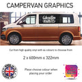 SCG35 Adventure Awaits Graphics stickers fits all Motorhome and Campervans