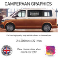 SCG36 Wanderlust Lets Travel More Graphics stickers fits all Motorhome and Campervans