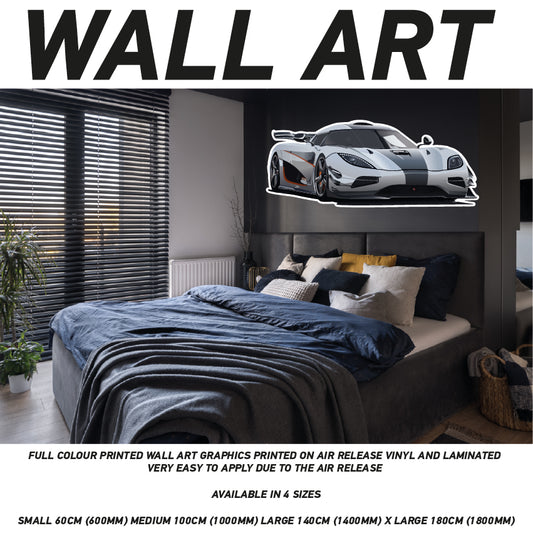 SCW01 3D Supercar 1 Sticker Wallpaper Mural Poster Transport Bedroom Wall