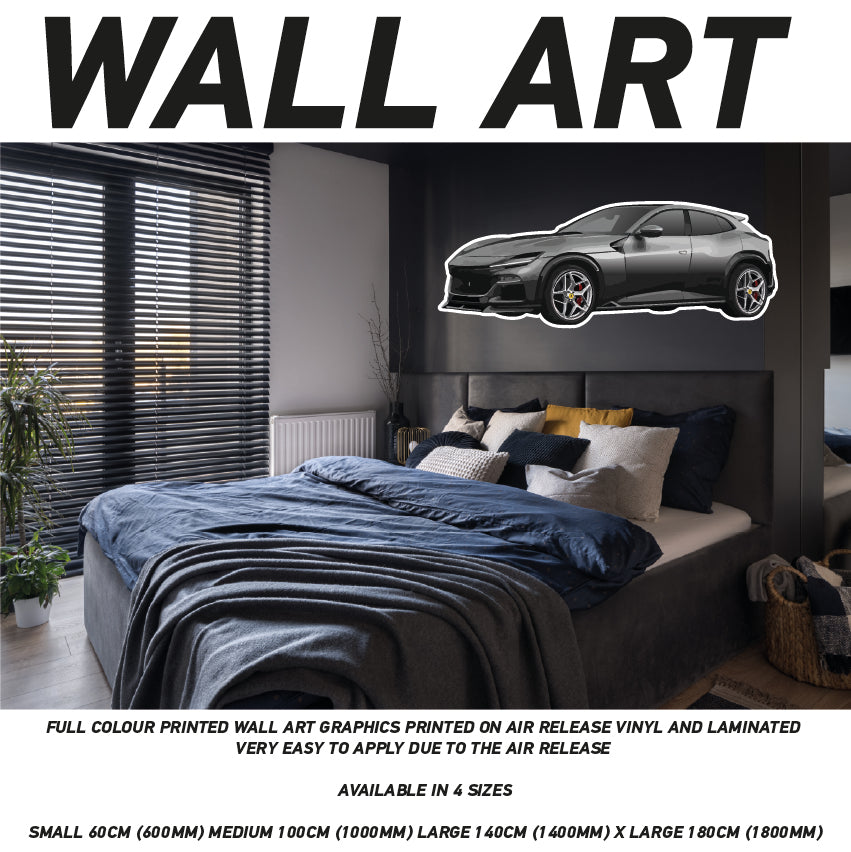 CIW01-62 3D Supercar Mural Sticker Poster Various Designs Available