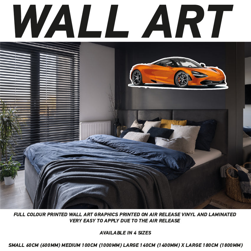CIW01-62 3D Supercar Mural Sticker Poster Various Designs Available