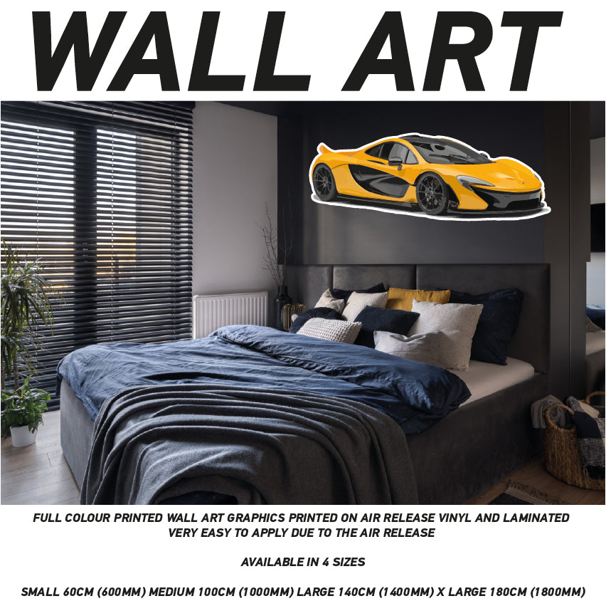 CIW01-62 3D Supercar Mural Sticker Poster Various Designs Available