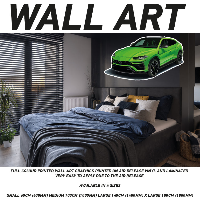 CIW01-62 3D Supercar Mural Sticker Poster Various Designs Available