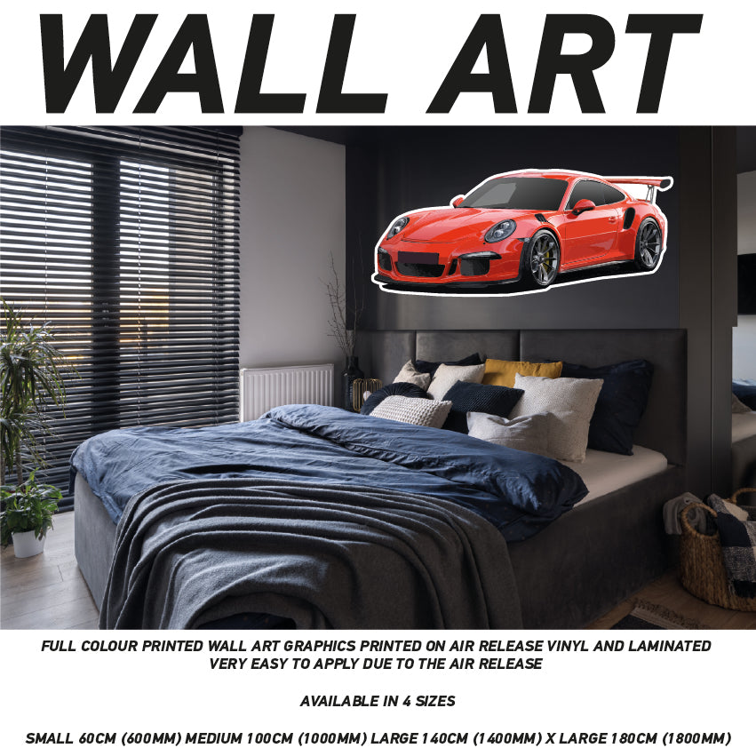 CIW01-62 3D Supercar Mural Sticker Poster Various Designs Available