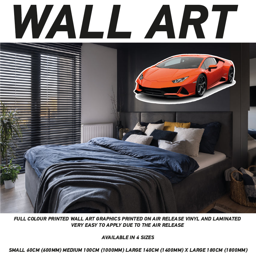CIW01-62 3D Supercar Mural Sticker Poster Various Designs Available