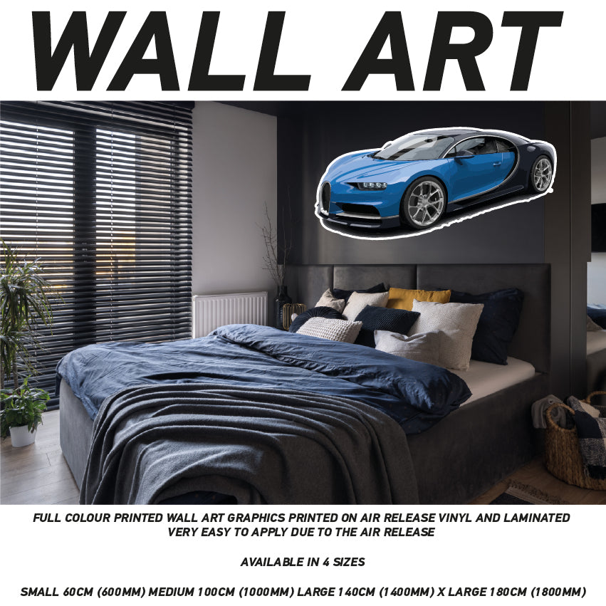 CIW01-62 3D Supercar Mural Sticker Poster Various Designs Available
