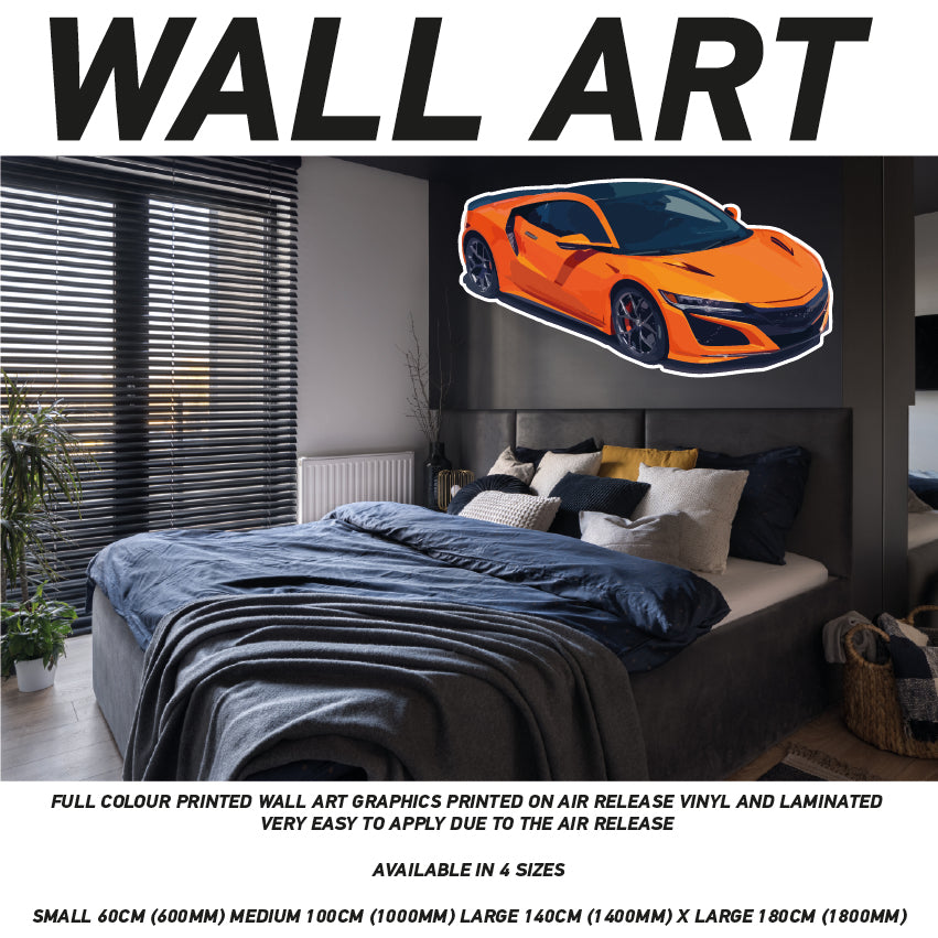 CIW01-62 3D Supercar Mural Sticker Poster Various Designs Available