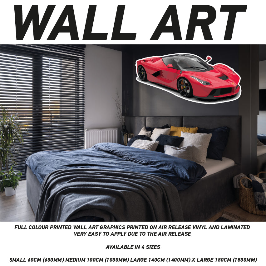 CIW01-62 3D Supercar Mural Sticker Poster Various Designs Available