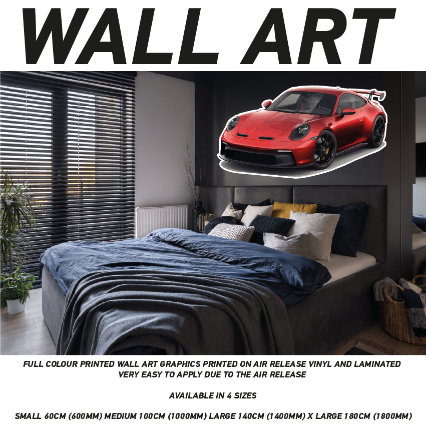 CIW01-62 3D Supercar Mural Sticker Poster Various Designs Available