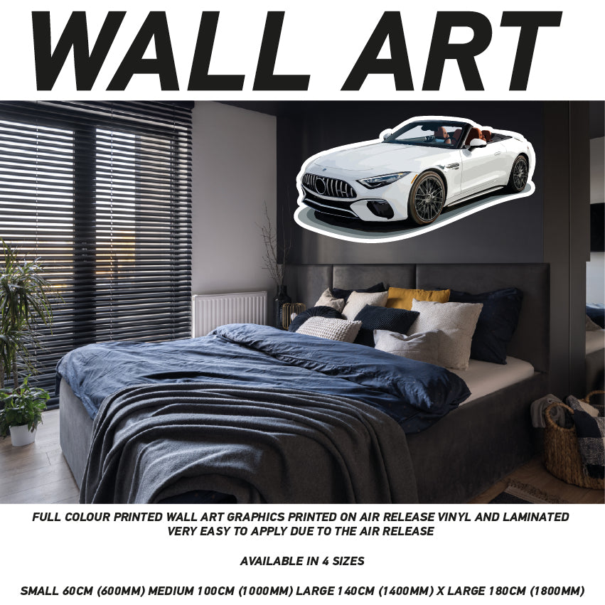 CIW01-62 3D Supercar Mural Sticker Poster Various Designs Available