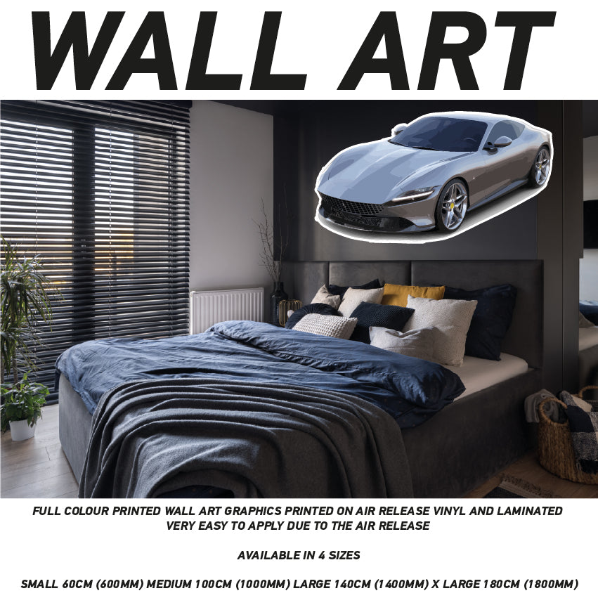 CIW01-62 3D Supercar Mural Sticker Poster Various Designs Available