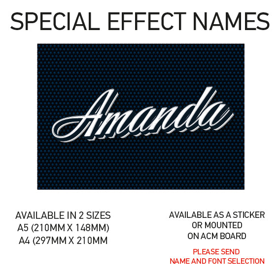 SEN01-60 Personalised Name door stickers kids bedroom Boy Girl Custom Nursery