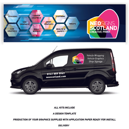 VAN06 Small Van Graphics Kit Sign Writing Vehicle lettering Livery signs Logo and Text