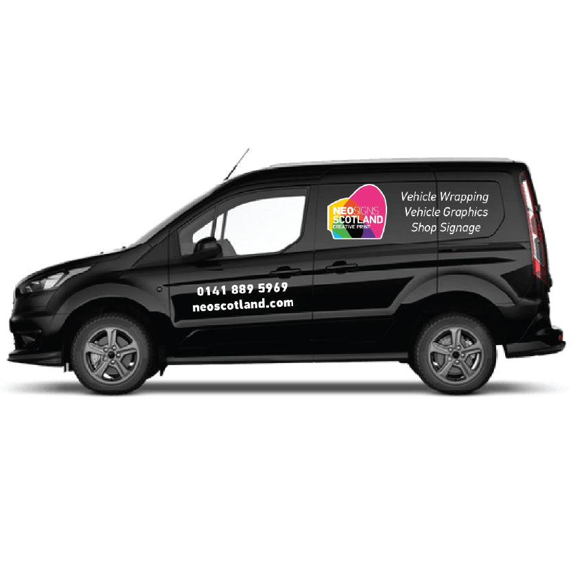 VAN06 Small Van Graphics Kit Sign Writing Vehicle lettering Livery signs Logo and Text