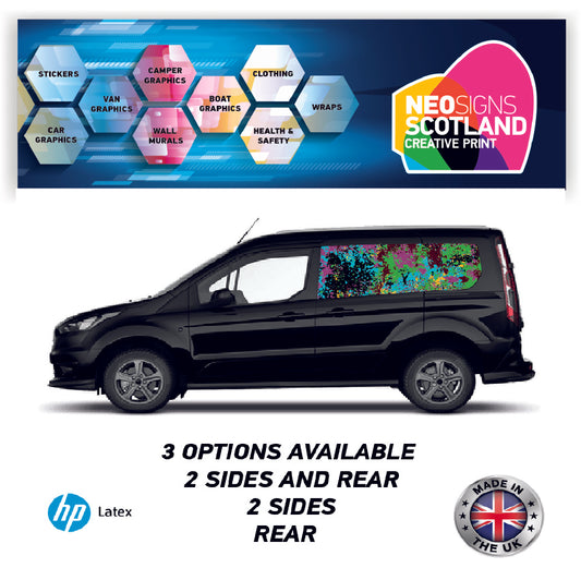 SMFC18 Colourful Small Van Panel Wrap Kit