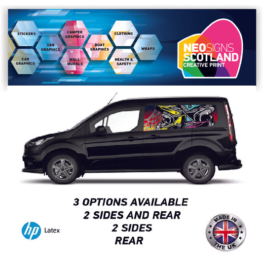 SMFC08 Skelton Helmet Small Van Panel Wrap Kit