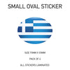 SOS11-20 Oval Flag Car Van Vinyl Stickers x4 - Printed Stickers Euro Vehicles Various Flags Available