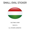 SOS11-20 Oval Flag Car Van Vinyl Stickers x4 - Printed Stickers Euro Vehicles Various Flags Available