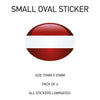 SOS11-20 Oval Flag Car Van Vinyl Stickers x4 - Printed Stickers Euro Vehicles Various Flags Available