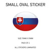 SOS21-30 Oval Flag Car Van Vinyl Stickers x4 - Printed Stickers Euro Vehicles Various Flags Available