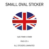 SOS21-30 Oval Flag Car Van Vinyl Stickers x4 - Printed Stickers Euro Vehicles Various Flags Available
