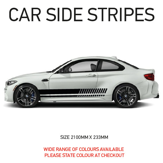 SS02 Universal Side Stripe 2100mm x 233mm Will Fit Any Car Van Graphics Stickers Decals