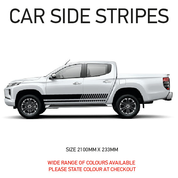 SS02 Universal Side Stripe 2100mm x 233mm Will Fit Any Car Van Graphics Stickers Decals