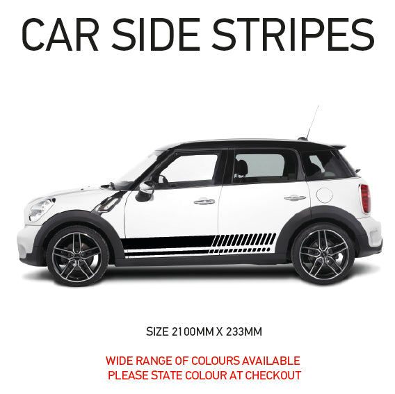 SS02 Universal Side Stripe 2100mm x 233mm Will Fit Any Car Van Graphics Stickers Decals