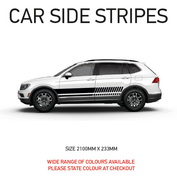 SS02 Universal Side Stripe 2100mm x 233mm Will Fit Any Car Van Graphics Stickers Decals