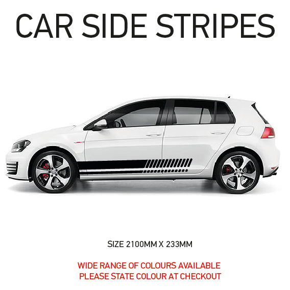 SS01-07  Universal Side Stripe 1 Will Fit Any Car Van Graphics Stickers Decals