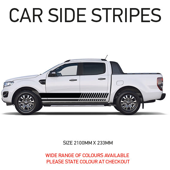 SS02 Universal Side Stripe 2100mm x 233mm Will Fit Any Car Van Graphics Stickers Decals