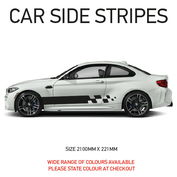 SS03 Universal Side Stripe 2100mm x 221mm Will Fit Any Car Van Graphics Stickers Decals