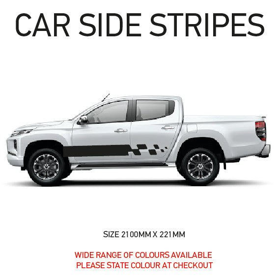 SS03 Universal Side Stripe 2100mm x 221mm Will Fit Any Car Van Graphics Stickers Decals