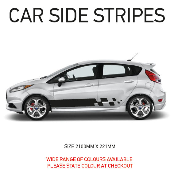 SS01-07  Universal Side Stripe 1 Will Fit Any Car Van Graphics Stickers Decals