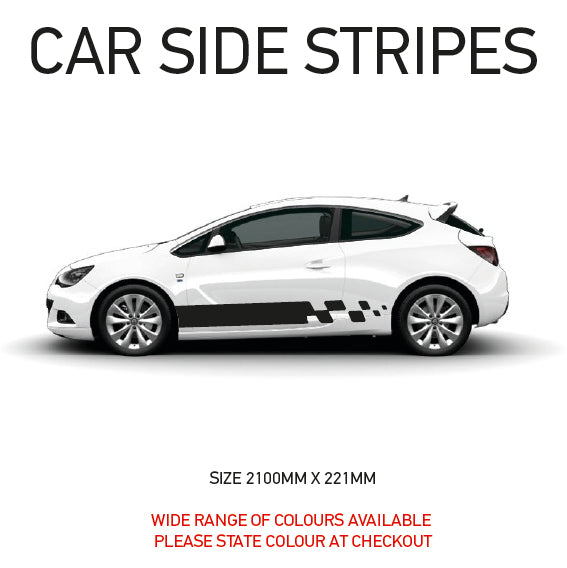 SS03 Universal Side Stripe 2100mm x 221mm Will Fit Any Car Van Graphics Stickers Decals