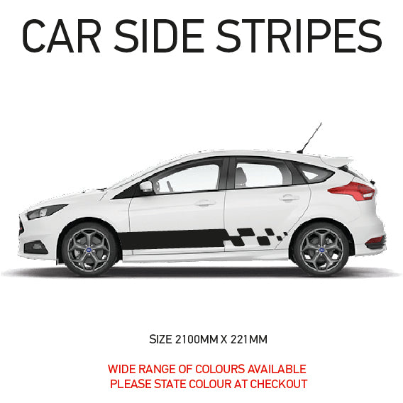 SS03 Universal Side Stripe 2100mm x 221mm Will Fit Any Car Van Graphics Stickers Decals