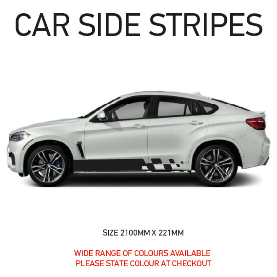 SS03 Universal Side Stripe 2100mm x 221mm Will Fit Any Car Van Graphics Stickers Decals