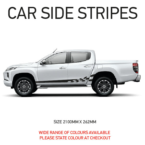 SS04 Universal Side Stripe 2100mm x 262mm Will Fit Any Car Van Graphics Stickers Decals