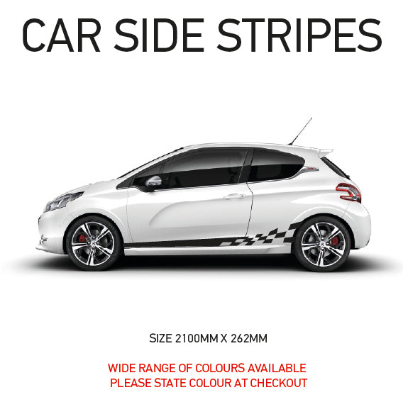 SS04 Universal Side Stripe 2100mm x 262mm Will Fit Any Car Van Graphics Stickers Decals