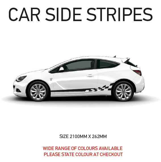 SS01-07  Universal Side Stripe 1 Will Fit Any Car Van Graphics Stickers Decals