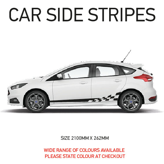 SS04 Universal Side Stripe 2100mm x 262mm Will Fit Any Car Van Graphics Stickers Decals