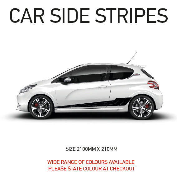 SS05 Universal Side Stripe 2100mm x 210mm Will Fit Any Car Van Graphics Stickers Decals
